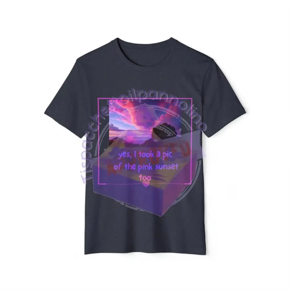 Sunset love organic unisex t-shirt