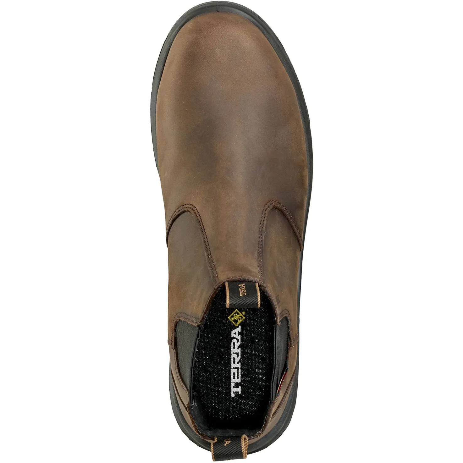 Terra Men's Murphy 6" Comp Toe WP Pull On Safety Work Boot- Brown- R4NRDB