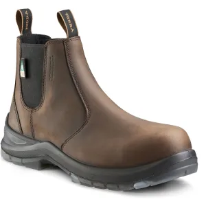 Terra Men's Murphy 6" Comp Toe WP Pull On Safety Work Boot- Brown- R4NRDB