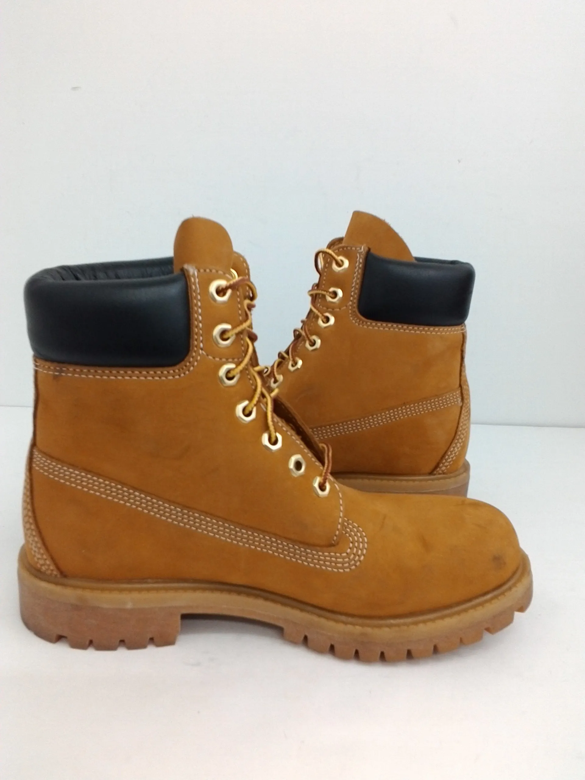 Timberland Men's Camel Leather Boots Size 7 M