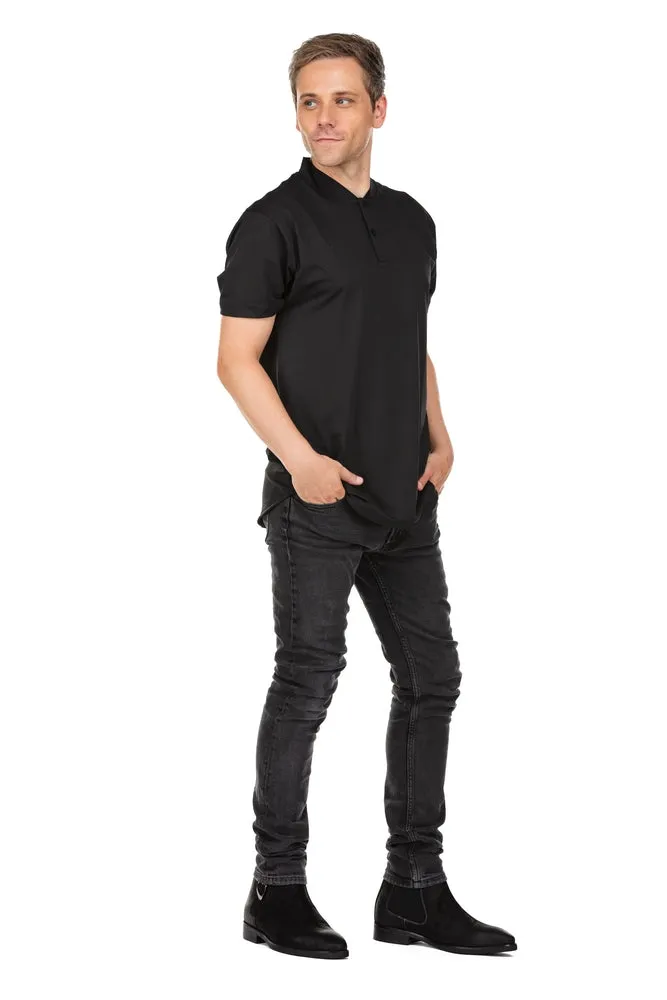 TOTO - K92081 - 3 Inches Taller (Nubuck Black) - Chelsea Ankle Boots