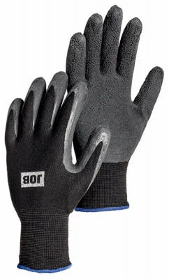 Utilis Latex-Dipped Work Gloves, Black & Gray, Men's L