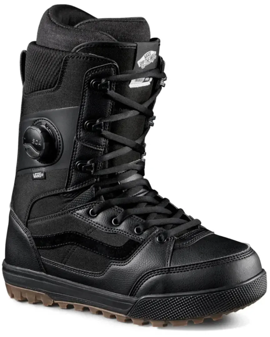Vans Invado Pro Snowboard Boots 2025 - Black/Gum