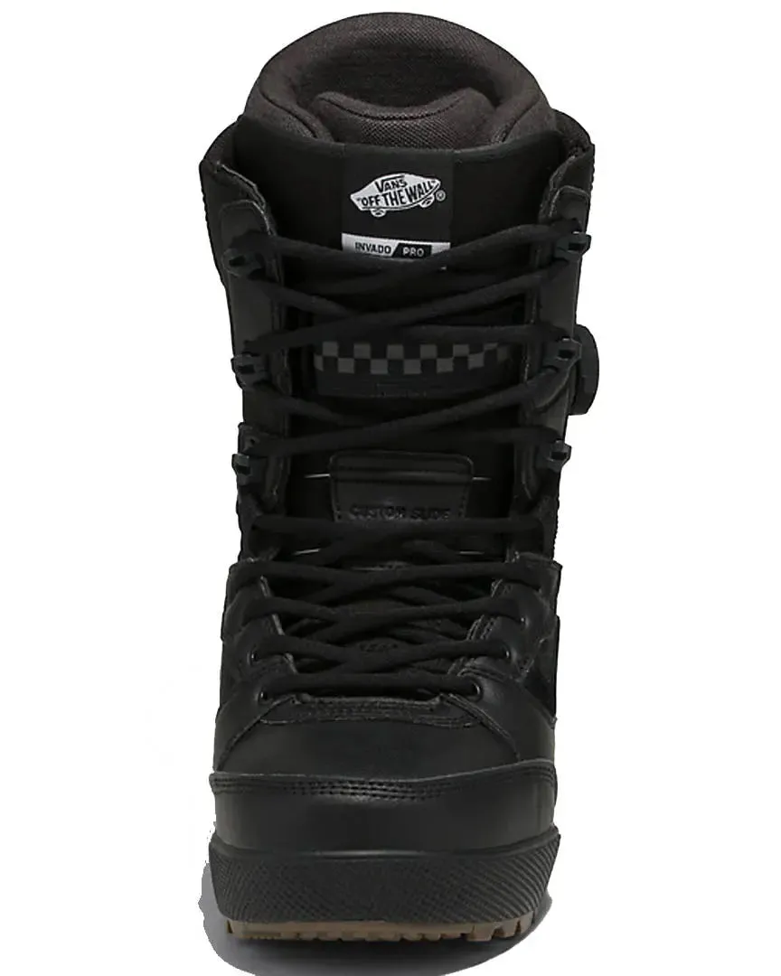 Vans Invado Pro Snowboard Boots 2025 - Black/Gum