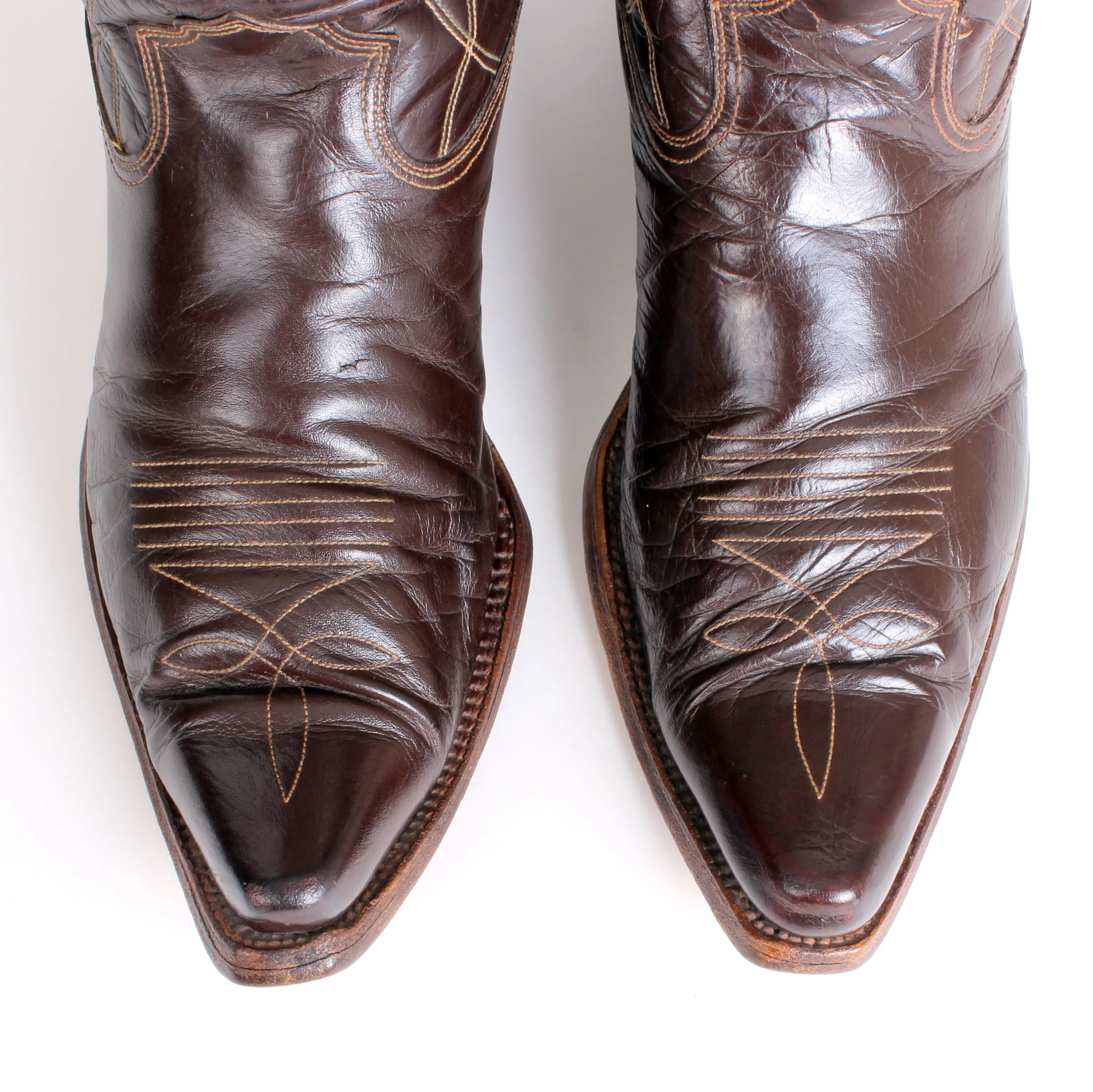 Vintage Men's Cowboy Boots Brown sz 11-1/2B