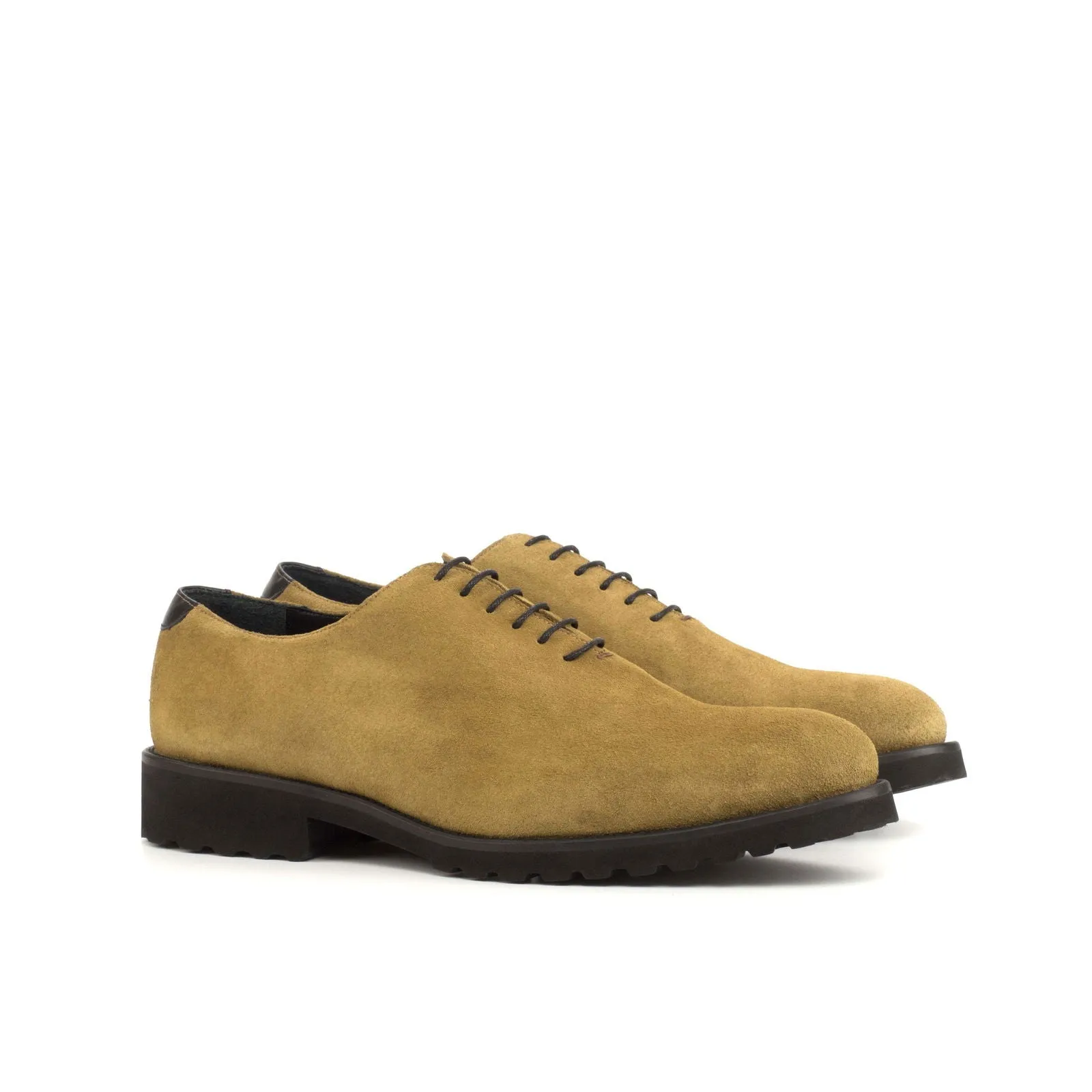 Whole Cut-Suede, Box Calf, Green, Black