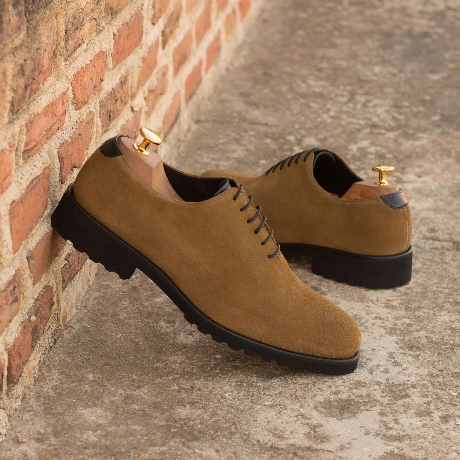 Whole Cut-Suede, Box Calf, Green, Black