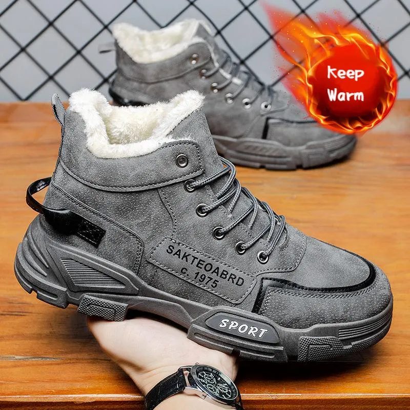 Winter Men's Comfortable Waterproof Snow Boots