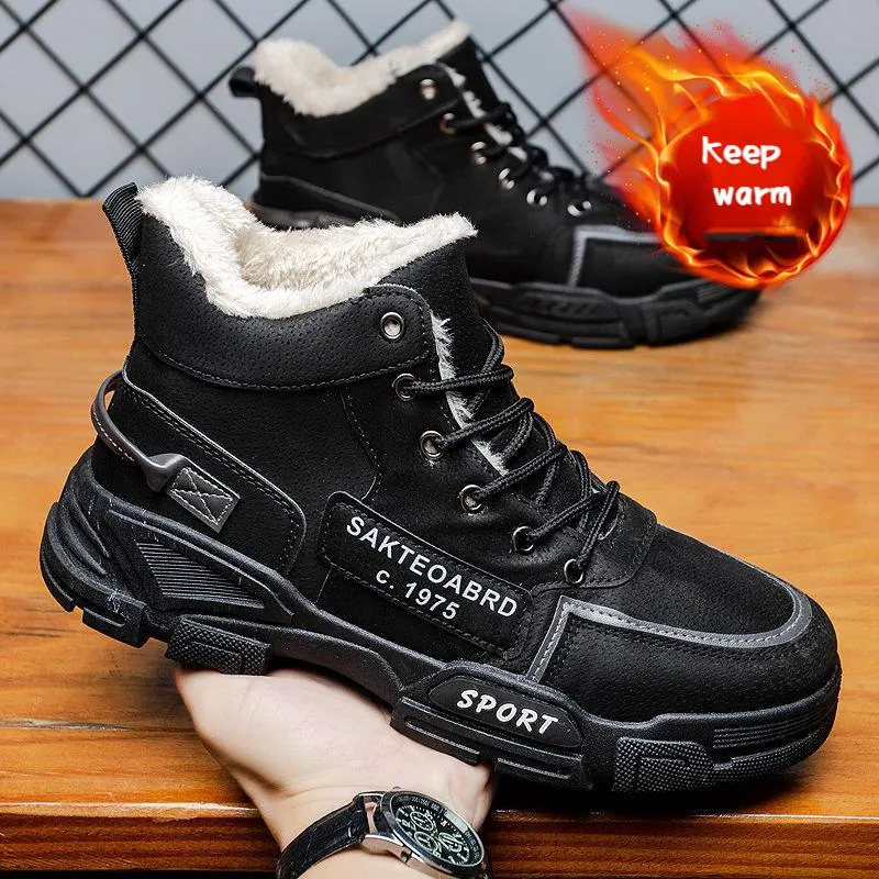 Winter Men's Comfortable Waterproof Snow Boots