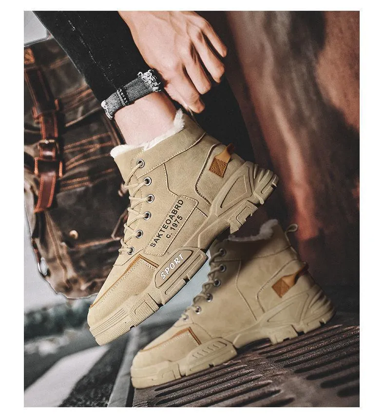 Winter Men's Comfortable Waterproof Snow Boots
