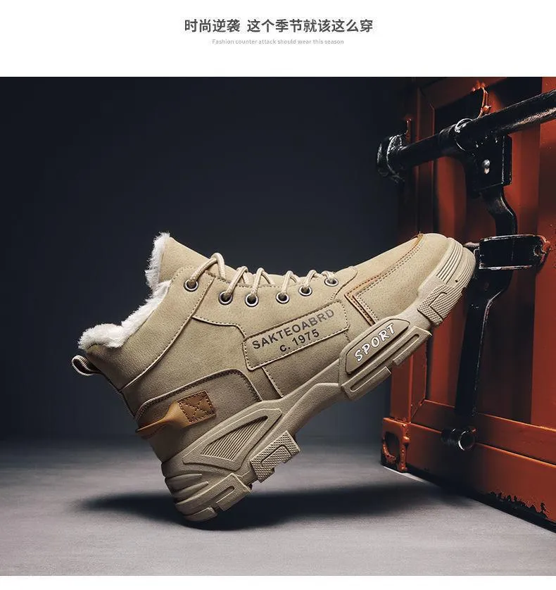 Winter Men's Comfortable Waterproof Snow Boots