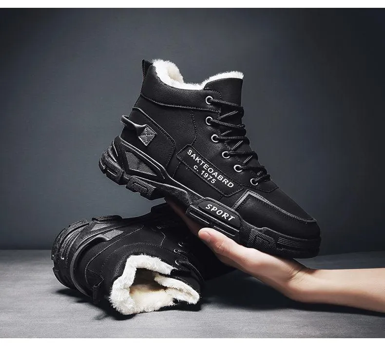 Winter Men's Comfortable Waterproof Snow Boots