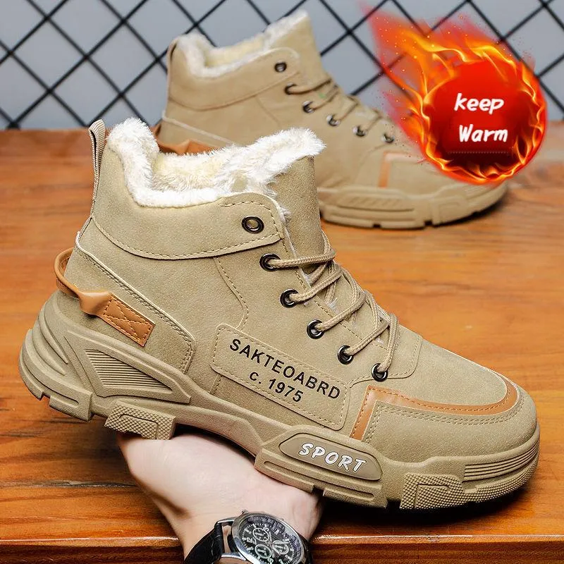 Winter Men's Comfortable Waterproof Snow Boots