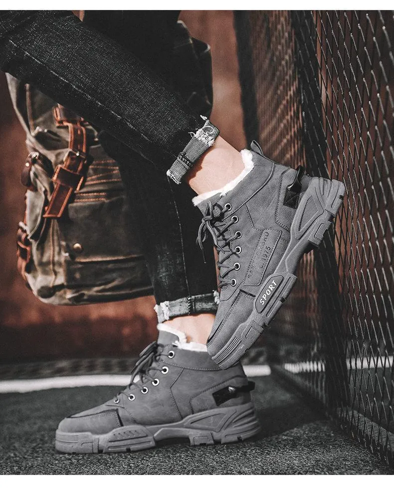 Winter Men's Comfortable Waterproof Snow Boots