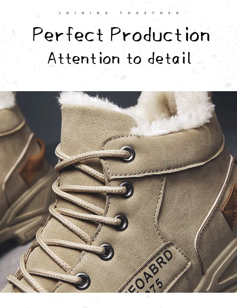 Winter Men's Comfortable Waterproof Snow Boots