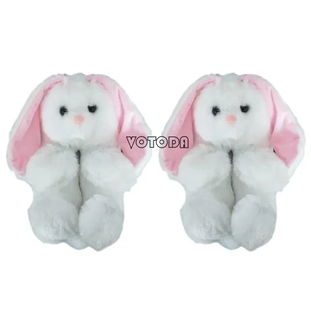 Women Plush House Shoes Cartoon Bear Slipper