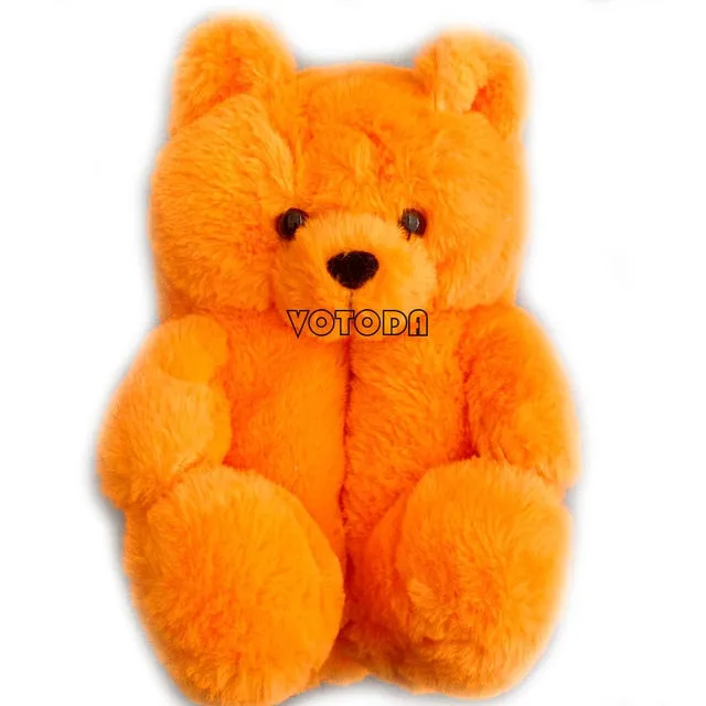 Women Plush House Shoes Cartoon Bear Slipper