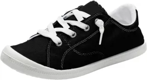 Women Sneakers Low Top Slip On Fashion Shoes,Lace up Canvas Sneakers,Fashion Comfortable Walking Shoes Casual Tennis Shoes for Women Non Slip Loafers
