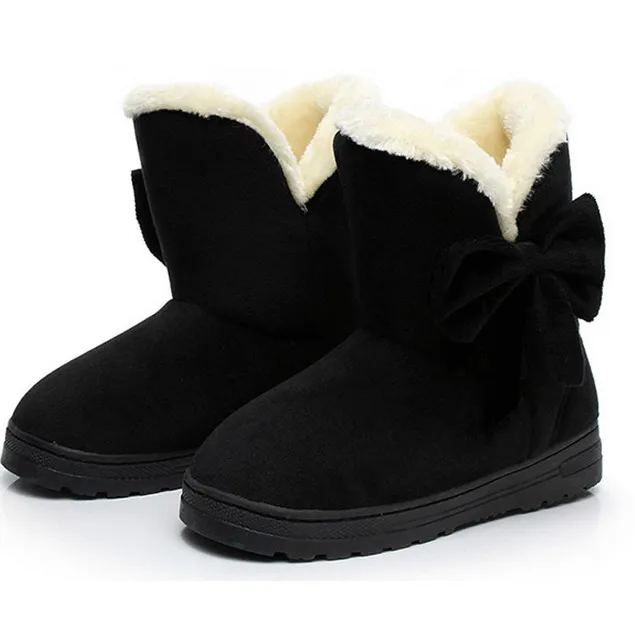 Women Winter Bowknot Snow Boots Ankle Boot