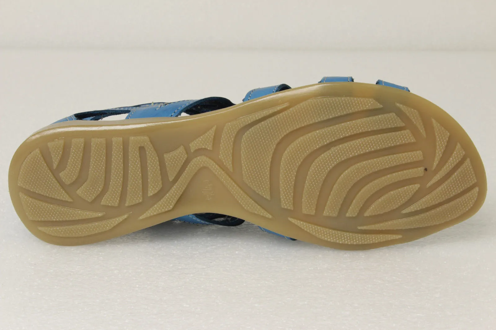 Womens Authentic Huaraches Real Leather Sandals Zipper Blue - #202