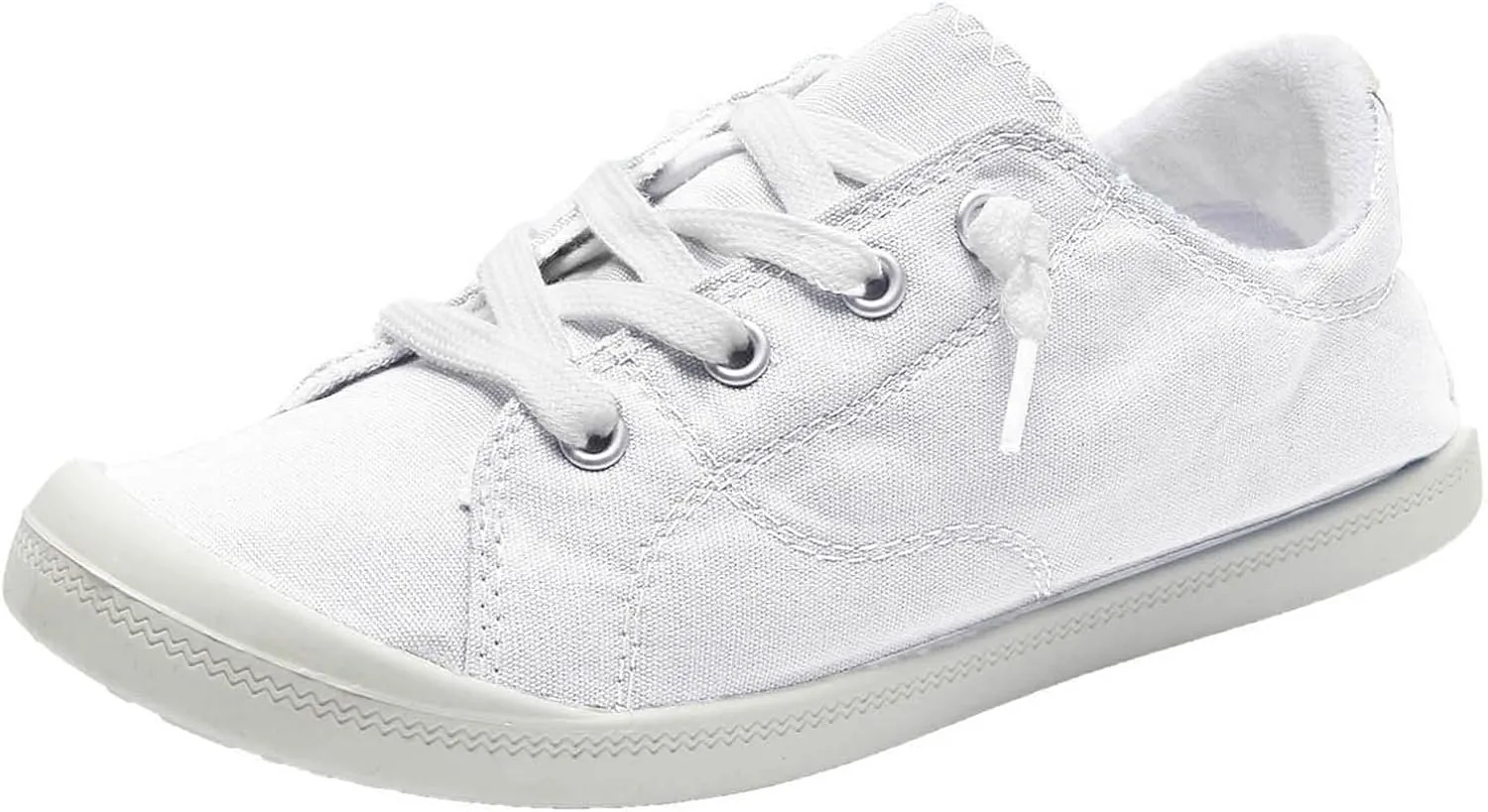 Women's Canvas Tennis Shoes Low Top White Black Casual Sneakers for Women Lace Up Fashion Casual Shoes for Work Women