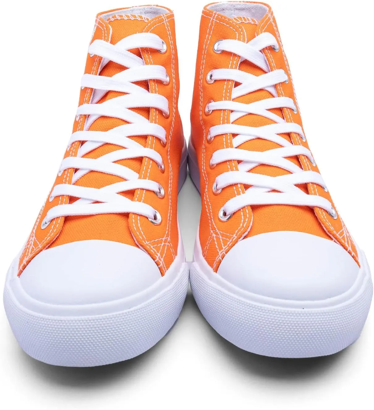 Women's High-Top Canvas Sneakers  Classic Lace-Up Casual Shoes with Extra Shoelaces  Comfortable, Stylish, and Durable