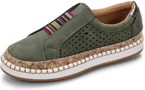 Women's Retro Casua Sneakers Garden Clogs Shoes Orthopedic Slip-On Shoes Walking Shoes Flat Casual Shoes
