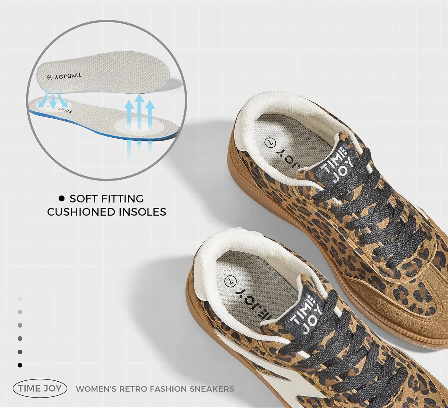 Women's Retro Sneakers Vintage Leather & Suede Patchwork Casual Shoes with Recyclable Material Insole Trendy Non-Slip Cushion for Streetwear & Daily Outfits