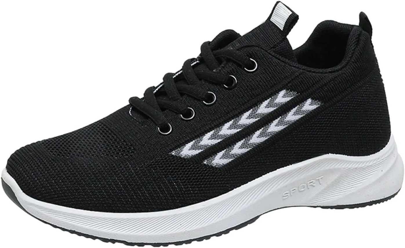 Women's Running Shoes Lightweight Walking Sneakers Tennis Athletic Lace Up Gym Casual Fashion Mesh Workout Sneakers