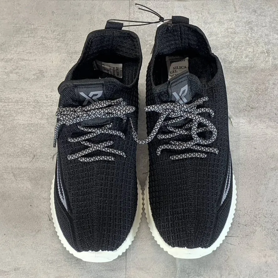 XRAY FOOTWEAR Men's Black/Gray Knit Breathable Niko Lace-Up Sneakers SZ 9