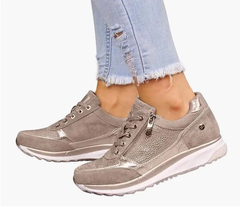 Zena Zipped Orthopaedic Trainers